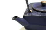 Nambu Ironware, 2-in-1 Iron kettle and teapot type, SQUARE ARARE, STARRY NIGHT, 0.6L