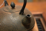 日本南部鐵器 鐵瓶 新寶珠 山茶花 1.4L 松鹿堂 傳統工藝士 菊池真吾製作