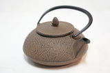 日本南部鐵器 二合一鐵瓶兼用茶壺型 松葉 葫蘆色 0.5L