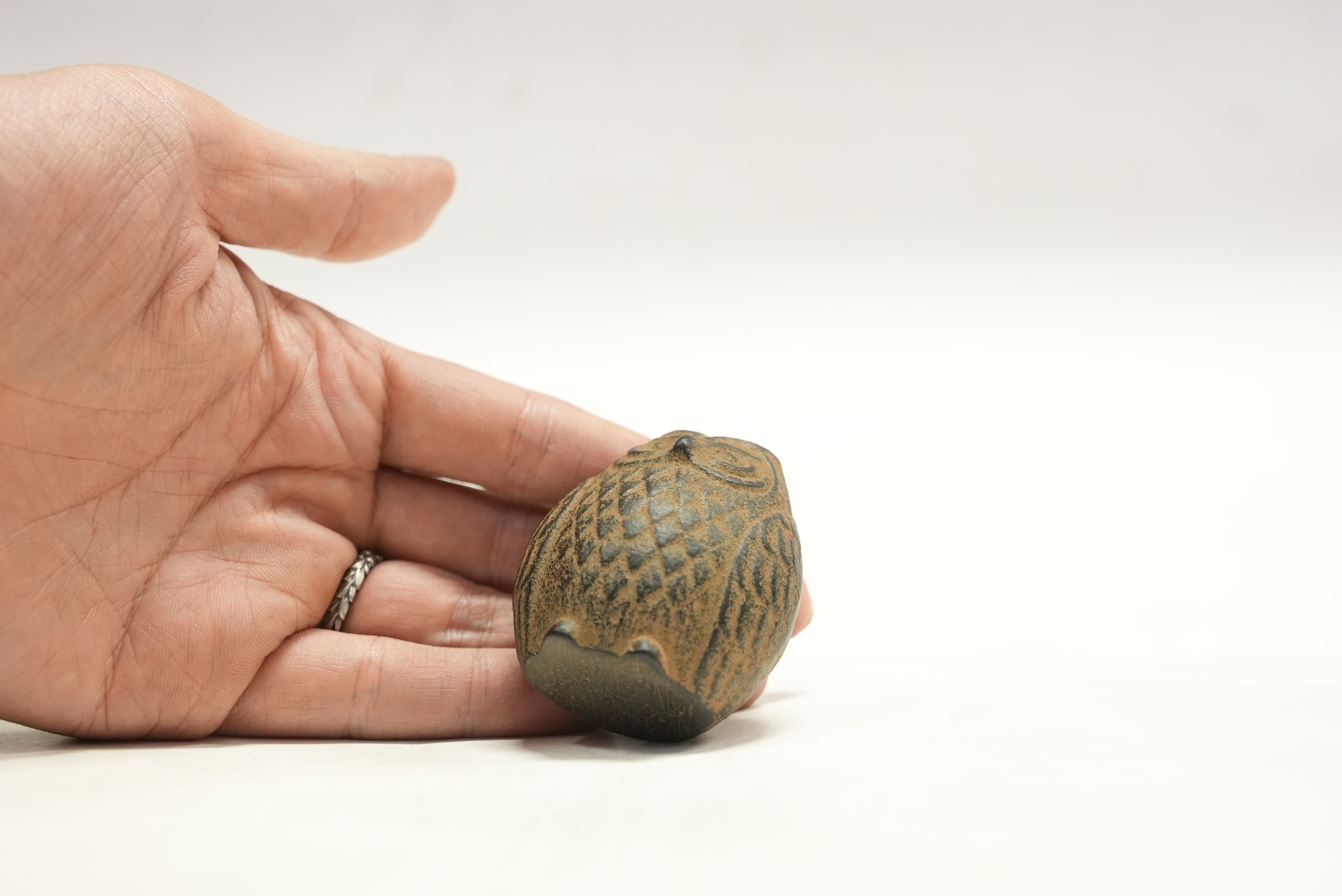 Authentic Japanese Nambu Ironware - Tekki, Paperweight Fukurou (Owl ...