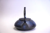 Nambu المشغولات الحديدية, غلاية حديدية - نوع ابريق شاي (ثنائي الاتجاه), HISAGO, bright blue, 0.5L