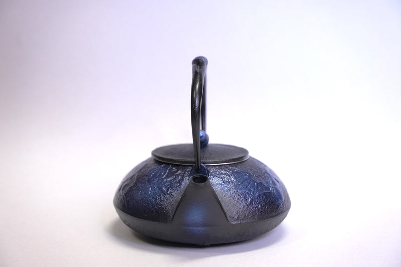 Nambu المشغولات الحديدية, غلاية حديدية - نوع ابريق شاي (ثنائي الاتجاه), HISAGO, bright blue, 0.5L