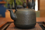 日本南部鐵器 鐵瓶 棗形 肌（鑄造表面） 1.5L 松鹿堂 傳統工藝士 菊池真吾製作