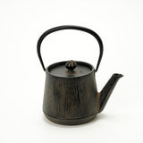 日本南部鐵器 二合一鐵瓶兼用茶壺型 木紋 葫蘆色 0.6L