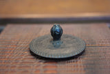 日本南部铁器 铁瓶 宝珠形 霰 1.4L 松鹿堂 传统工艺士 菊池真吾制作