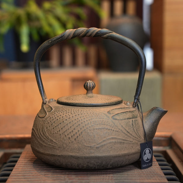 Nambu Ironware, Iron Kettle, DRAGONFLY, hisago color (aging paint)  1.2L