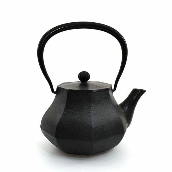 日本南部鐵器 二合一鐵瓶兼用茶壺型 雅 黑色 0.4L