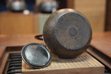 Nambu Ironware, Iron Kettle, TSURUKUBI-HADA, 1.2L, Shokado  by Traditional Craftsman Shingo Kikuchi