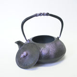 2-in-1 Cast iron kettle and teapot type, HISAGO, purple, 0.5L, Authentic Japanese Nambu Ironware Tetsubin