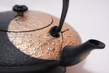 2-in-1 Cast iron kettle and teapot type, YIN AND YANG, Kurogane, 0.75L, Authentic Japanese Nambu Ironware Tetsubin
