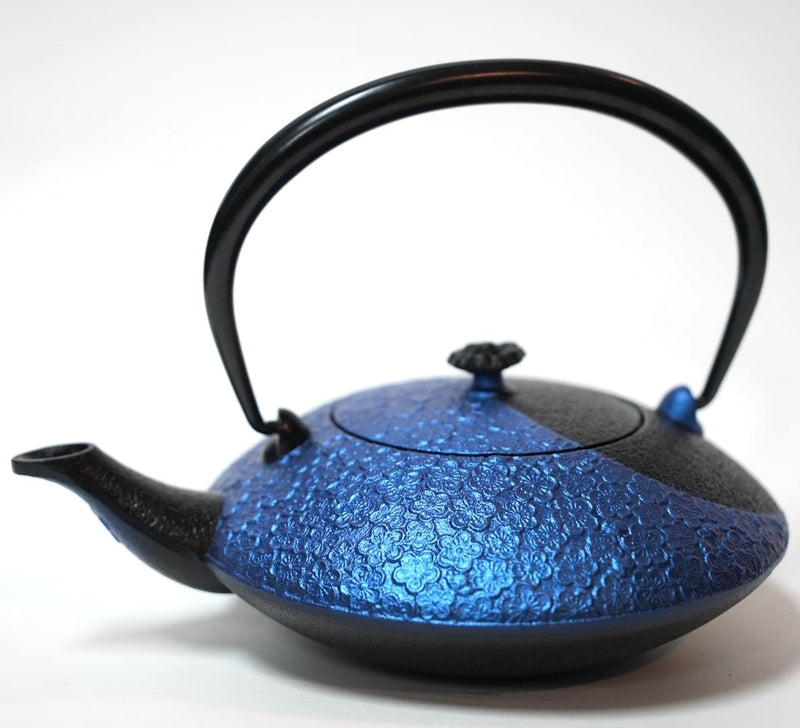 2-in-1 Iron kettle and teapot type, YIN AND YANG, Ruri (Azure), 0.75L, Authentic Japanese Nambu Ironware Tetsubin