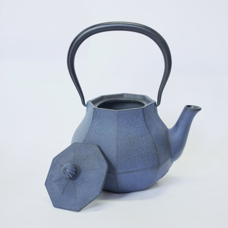 Nambu Ironware, Iron kettle, MIYABI, blue, 1.0L