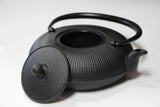 2-in-1 Cast iron kettle and teapot type, TATEME, black, 0.8L, Authentic Japanese Nambu Ironware Tetsubin