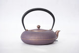 Nambu Ironware, 2-in-1 Iron kettle and teapot type, TATEME, gold & purple, 0.8L