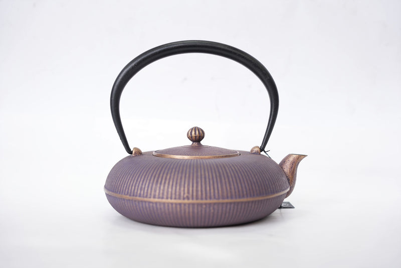 Nambu Ironware, 2-in-1 Iron kettle and teapot type, TATEME, gold&purple, 0.8L