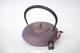 Nambu المشغولات الحديدية, غلاية حديدية - نوع ابريق شاي (ثنائي الاتجاه), TATEME, gold&purple, 0.8L