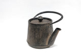 2-in-1 Cast iron kettle and teapot type, WOODGRAIN, hisago color (aging paint), 0.6L, Authentic Japanese Nambu Ironware Tetsubin